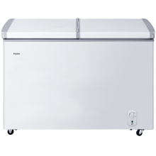 海尔（Haier） 221升冷柜 蝶形门家用商用二合一 卧式冰箱 BCBD-221SEA